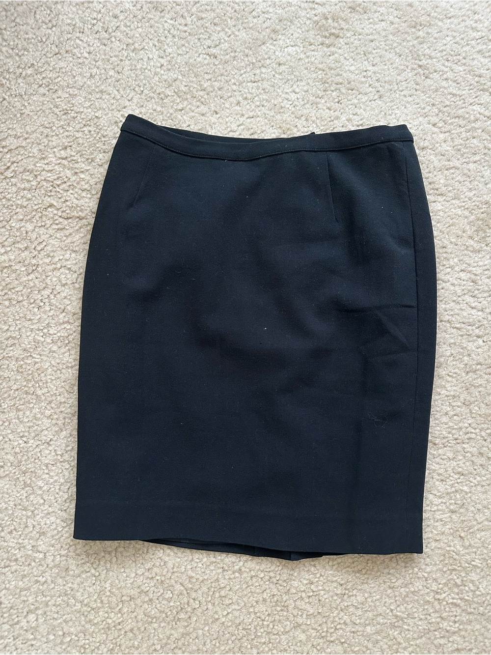 DOLCE & GABBANA Black mini-midi skirt with slit